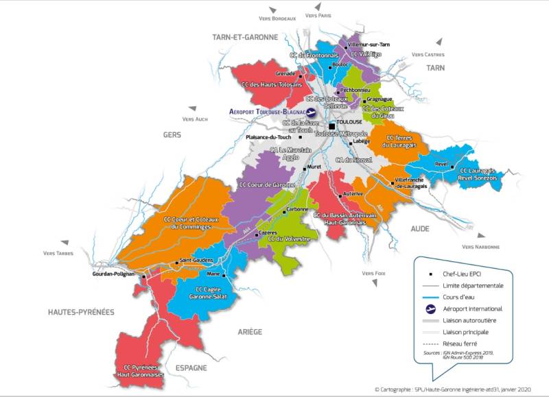 où s'implanter: Les communautés de communes en région Toulousaine