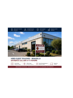 Entrepôt 2 600 m² à vendre avec rentabilité locative immédiate et potentiel d'extension à Beauzelle, nord-ouest de Toulouse